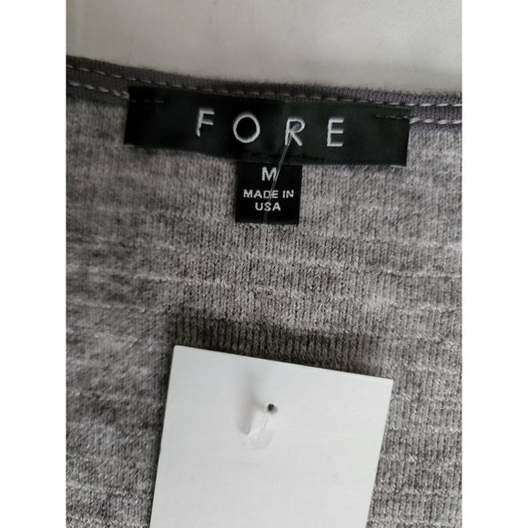 FORE The Elizabeth Chronicles O-Ring Cutout Bodycon Ribbed Dress Gray Medium NWT - Picture 6 of 12